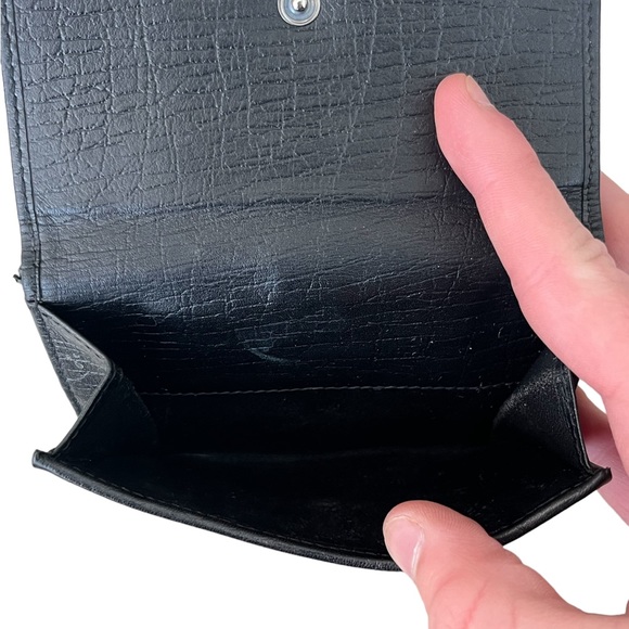 Gucci Jackie Signature Black GG Canvas Compact Wallet Black Leather Trim Used - Picture 5 of 13